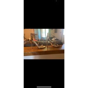 Steve Madden Gold High Heels With Straps